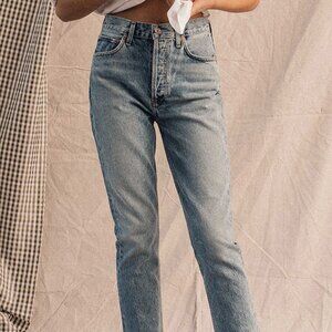 Agolde Riley / Zephyr light blue / size 25 / 26.5" inseam